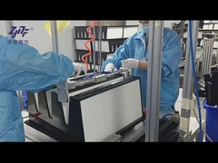 গ্যালভানাইজড স্টীল ফ্রেম ভি ব্যাংক HEPA ফিল্টার, 0.3um HEPA প্ল্যাটেড এয়ার ফিল্টার H13 উচ্চ ধুলো ক্ষমতা