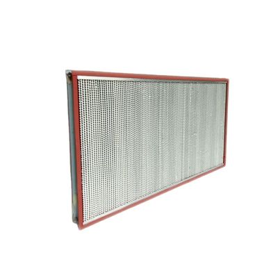 শিল্প উচ্চ তাপমাত্রা HEPA বায়ু ফিল্টার, H13 H14 99.95% 0.3um HEPA Pleated ফিল্টার