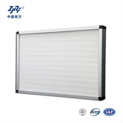 OEM HEPA এয়ার ফিল্টার ক্লাস H14 ফ্যান ফিল্টার ইউনিটের জন্য মিডিয়া গ্লাস ফাইবার পেপার কনস্ট্রাকশন প্যানেল