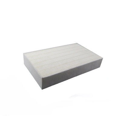 পাতলা বায়ু ফিল্টার উপাদান 0.3um পিপি পিইটি ফাইবার কাগজ বড় ভলিউম pleated সঙ্গে