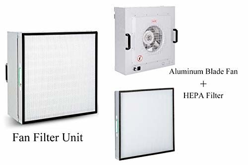 110V/120V 50HZ/60HZ ভোল্টেজ ফিল্টার ফ্যান ইউনিট HEPA আকার 570*570*69 মিমি পরিষ্কার রুমের জন্য