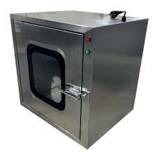 অপটিক্স ইন্ডাস্ট্রি ক্লিনরুম পাস বক্স সঙ্গে এয়ার লক পাস-মাধ্যমে এবং এয়ার বাধা সিলভার