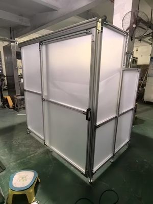 ধনাত্মক চাপে বজায় রাখা পরিষ্কার রুম বুথ স্বচ্ছ আবরণ সহ স্বল্প ইনস্টলেশন চক্র