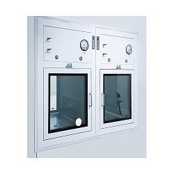 ইউভি লাইটের সাথে কাস্টমাইজযোগ্য ডাবল-ডোর ক্লিনরুম পাস বক্স