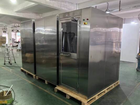 quality SUS304 স্টেইনলেস স্টীল ক্লিন রুম এয়ার শাওয়ার 99.99% ফিল্টার দক্ষতা এবং 22-25 M/s এয়ার গতি সঙ্গে factory